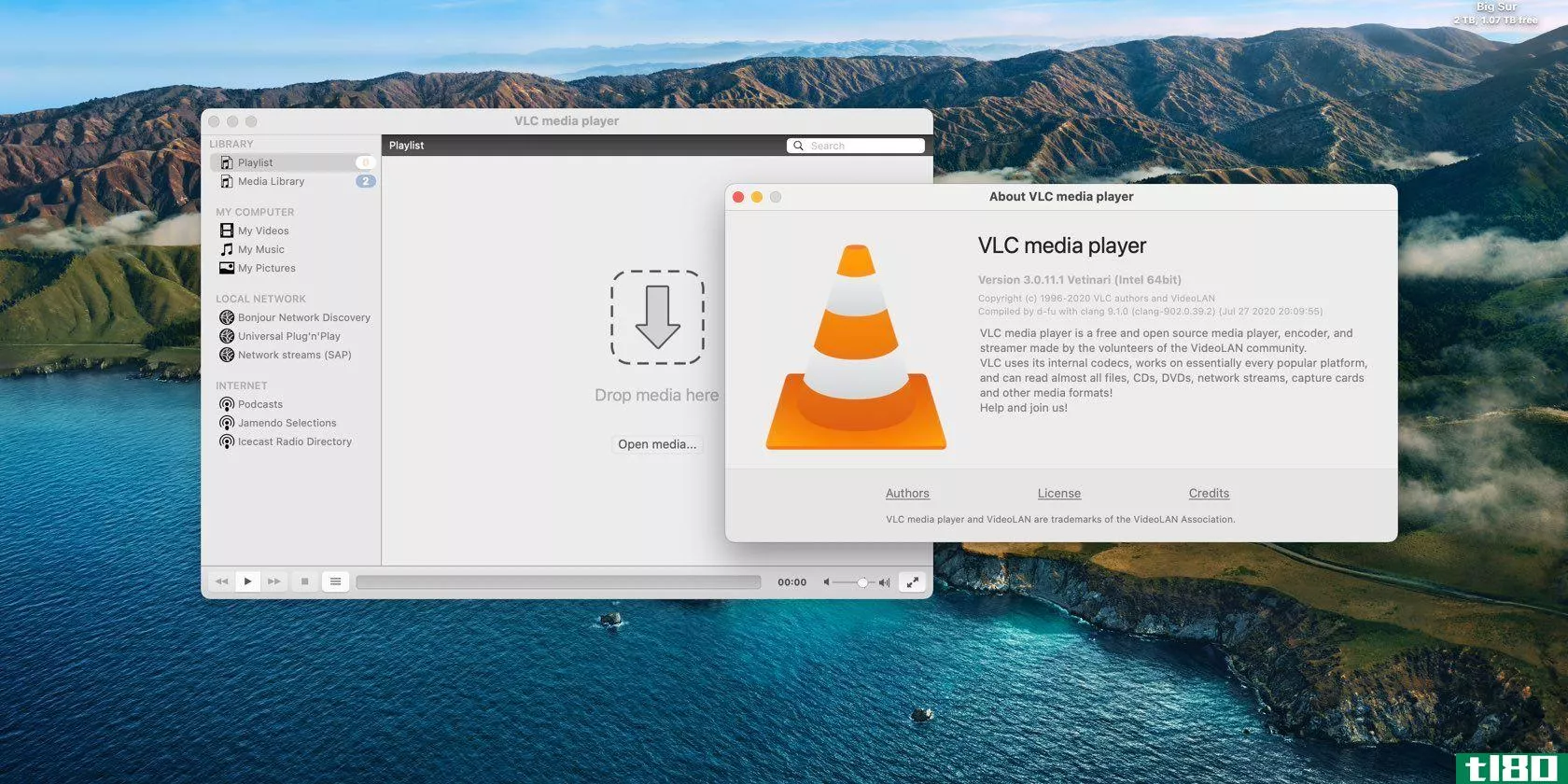 VLC for macOS update prompt