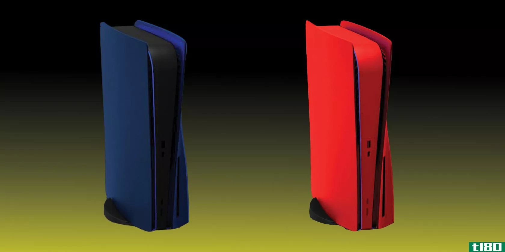 ps5 red and blue c***ole faceplates