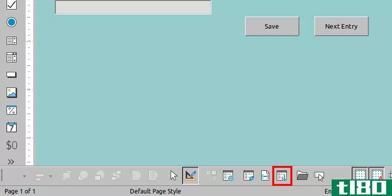 Location of Form Activation Tool in LibreOffice Base