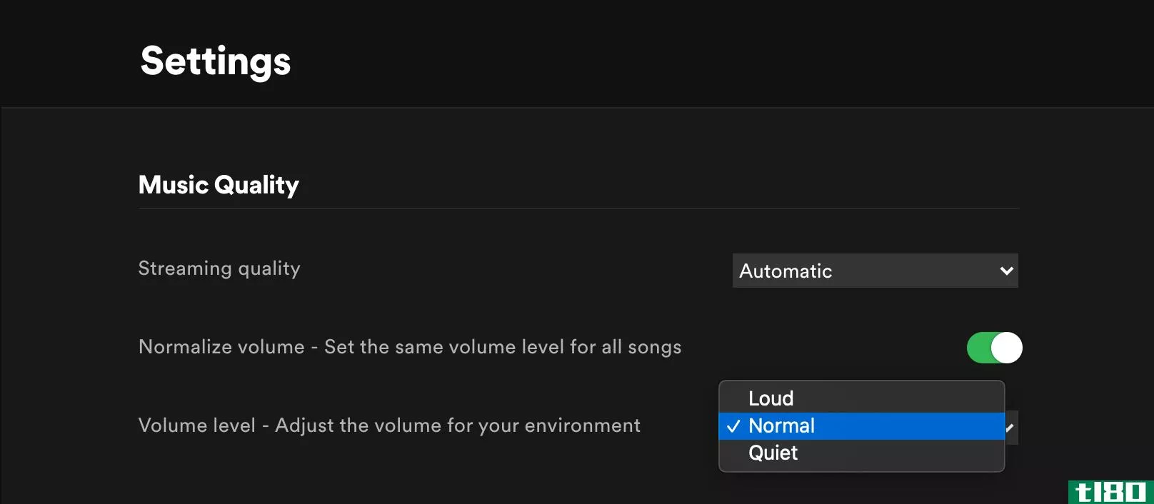 Normalize and Adjust Volume Level on Spotify