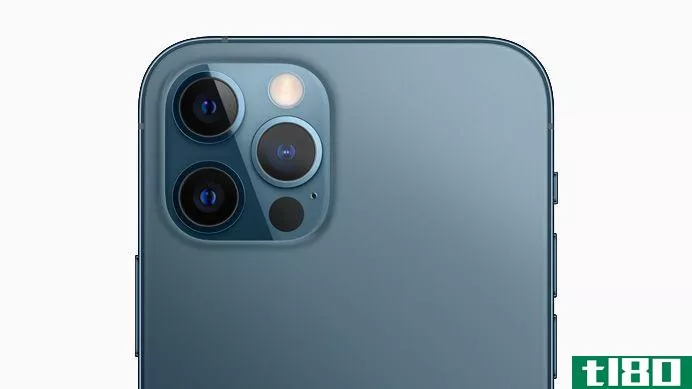 The iPhone 12 Pro rear cameras