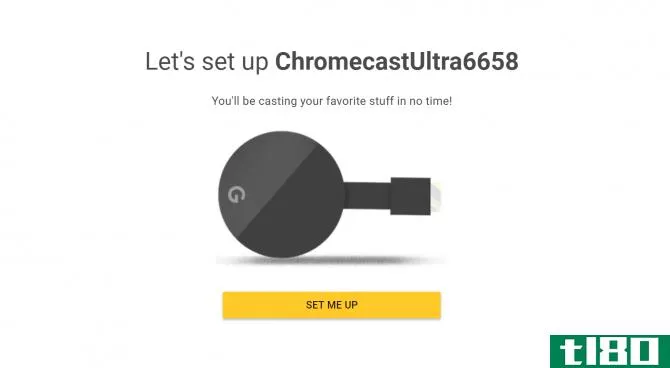 setting up a chromecast ultra