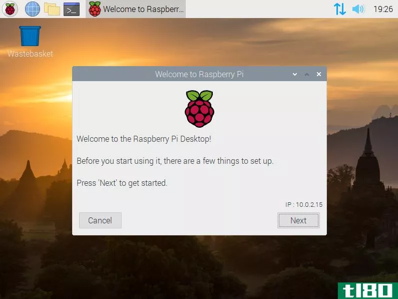 Raspberry Pi start screen