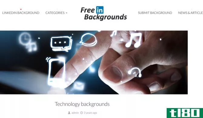 FreeLinkedInBackgrounds technology category