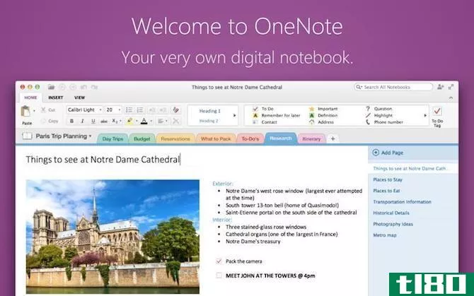 note taking apps for mac - Microsoft OneNote
