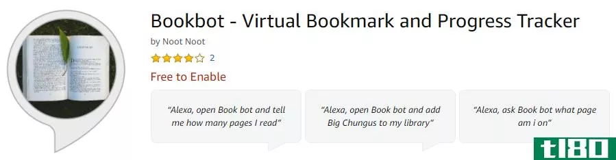 Bookbot - Virtual Bookmark and Progress Tracker skill
