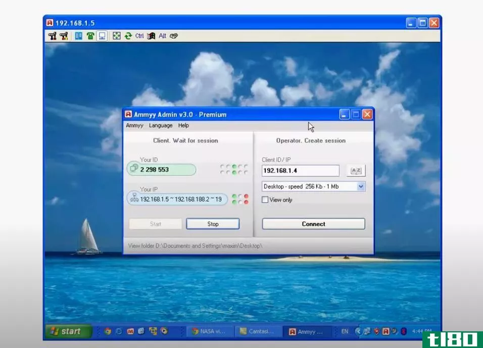 Ammy Remote desktop software
