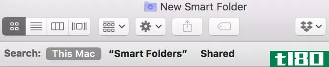 New Smart Folder Search This Mac