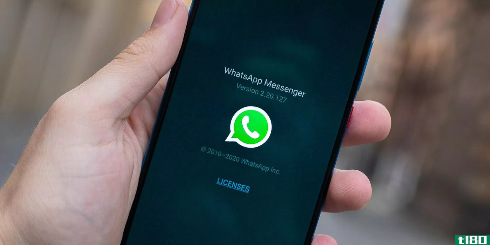 WhatsApp Messenger opening on mobile