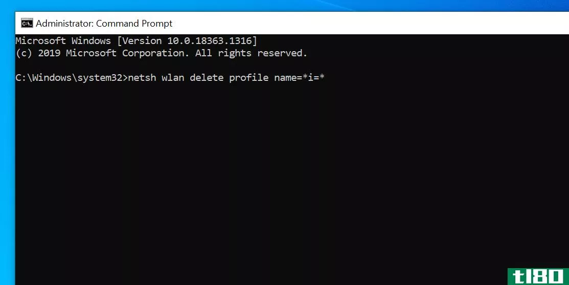 Remove all Wi-Fi networks using the Command Prompt