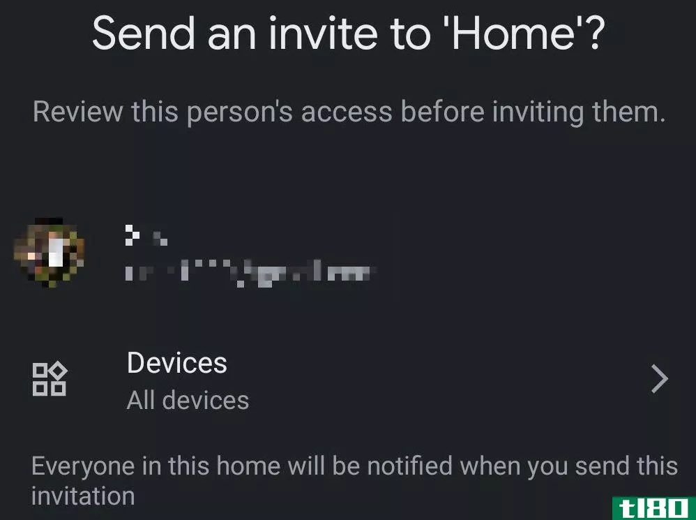 Google Assistant Send Invite to Control Smart Home Devices