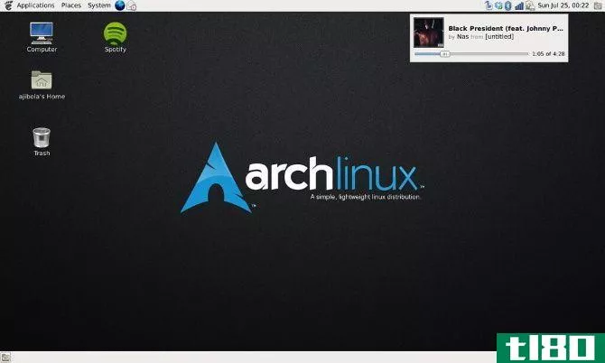 Arch Linux is a lightweight Linux OS