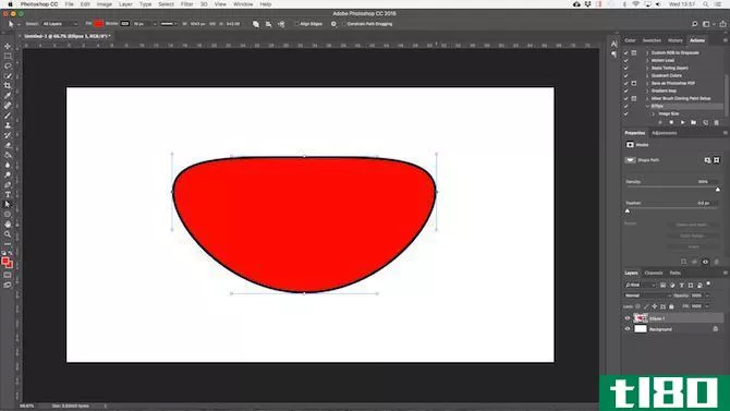 modify shapes in photoshop