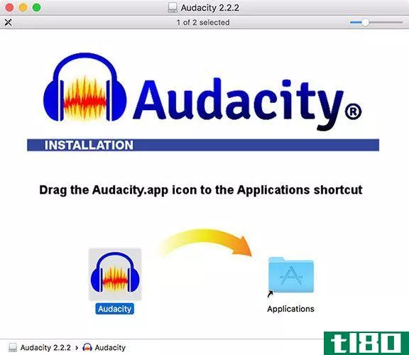 Installing Audacity for macOS