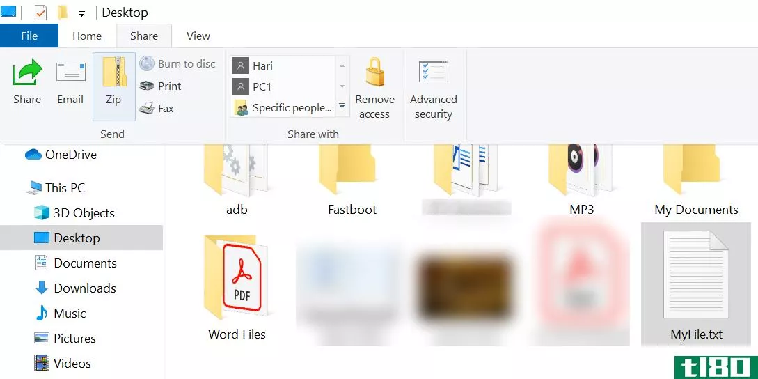 Create a ZIP file using Windows File Explorer