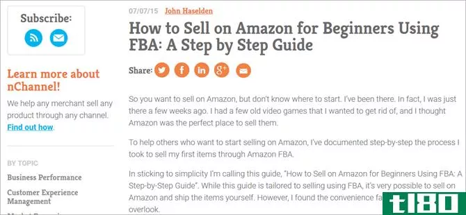 How to Sell on Amazon - nChannel
