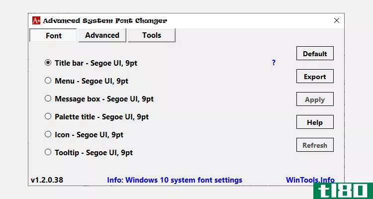 advanced system font changer windows 10