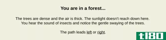 cool weird websites - you are in a forest