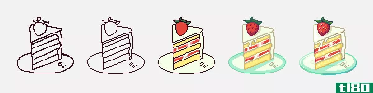 The pixel art or spriting process