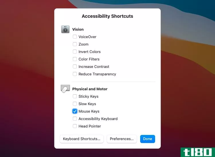 Accessibility Shortcuts Menu
