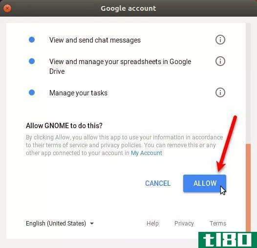 Allow Gnome to access Google Drive