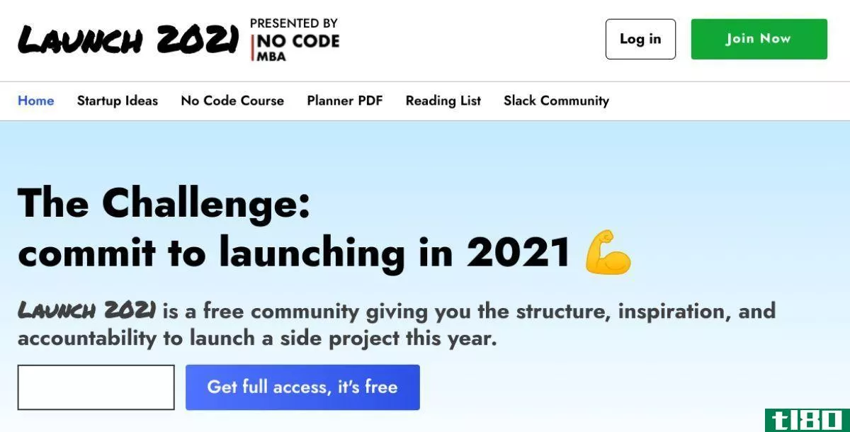 Launch 2021 offers a clear plan to create a side project with no-code tools for free