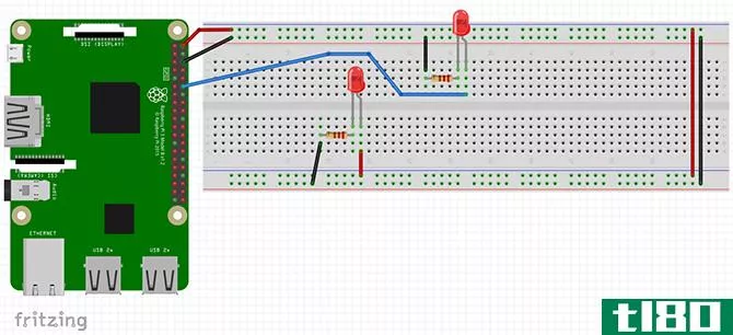 how to program raspberry pi control led lights