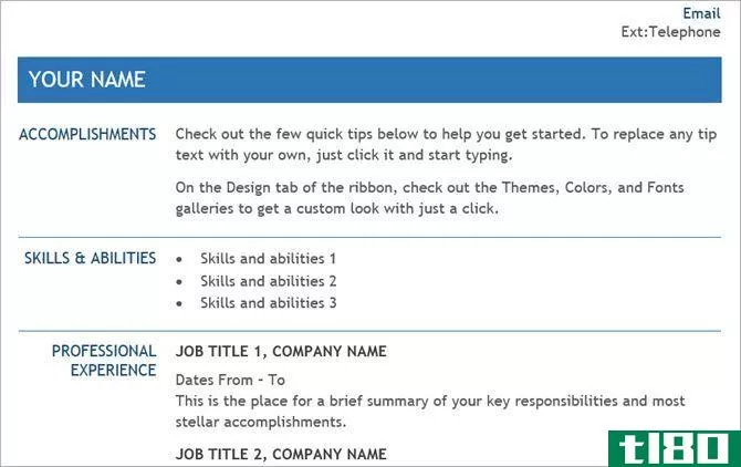 microsoft word resume templates - internal transfer resume