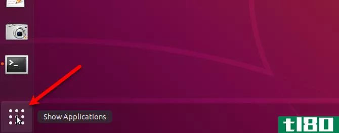 Click Show Applicati*** on Ubuntu desktop to change ubuntu theme