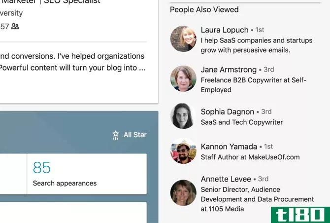 People Also Viewed section on LinkedIn Profile