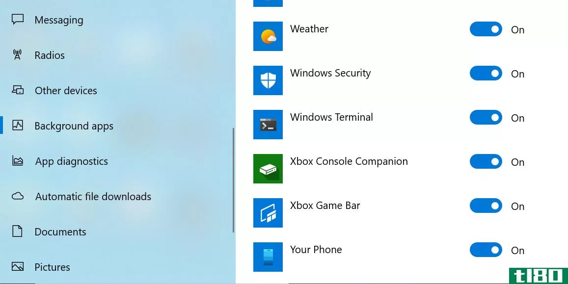 Allow Your Phone to run in the background on Windows 10