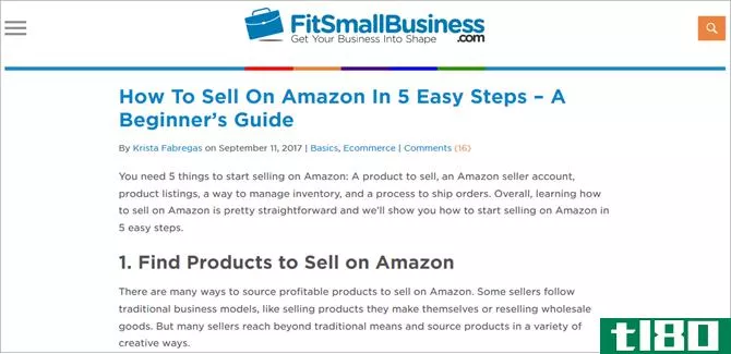 How to Sell on Amazon - FitSmallBusiness