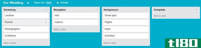 trello tips love romance dates