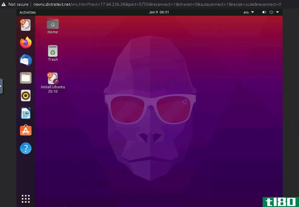 running ubuntu on distrotest