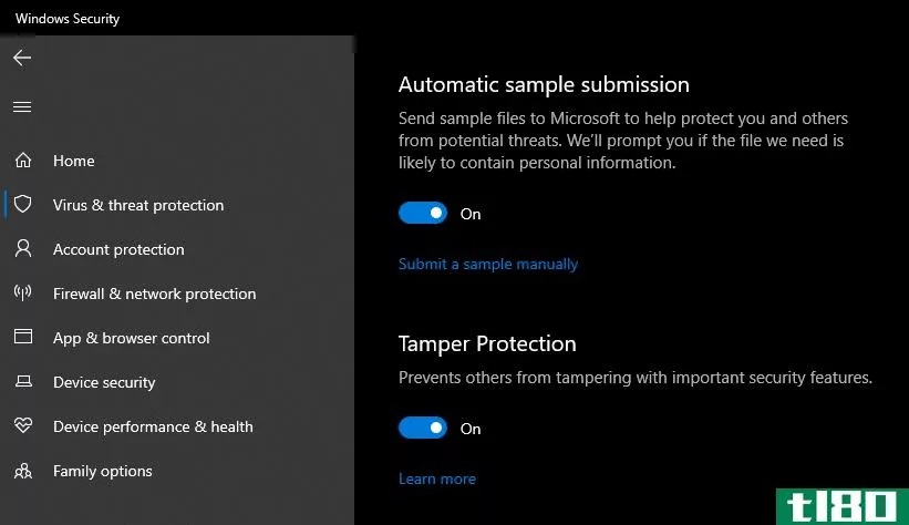 Windows Defender Tamper Protection