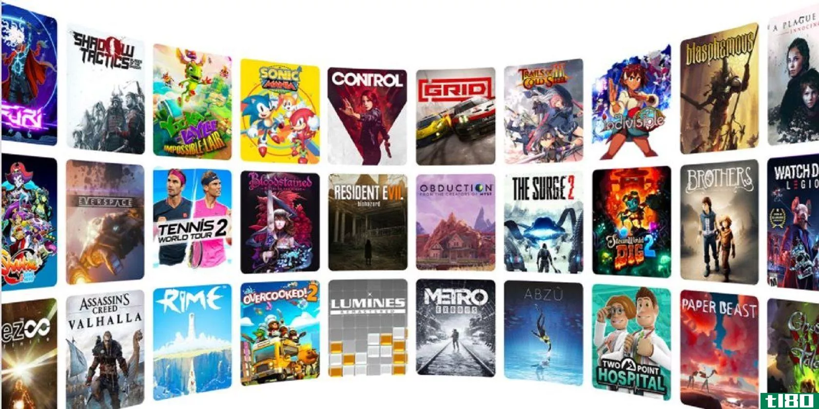 Amazon Luna advertises a number of available games.