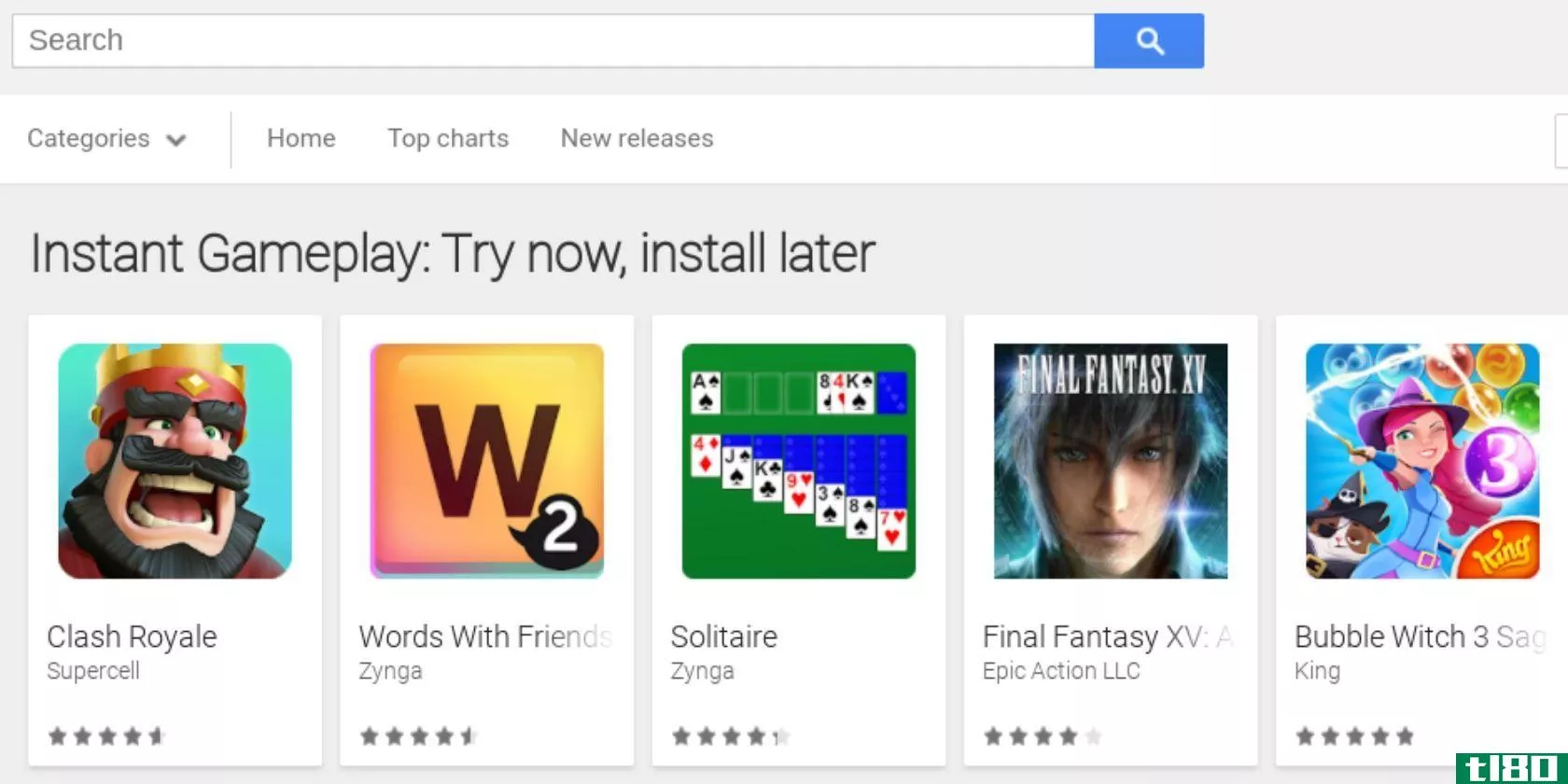 google play instant允许您尝试不安装的游戏