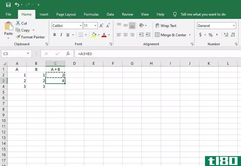 Copying a cell in Excel