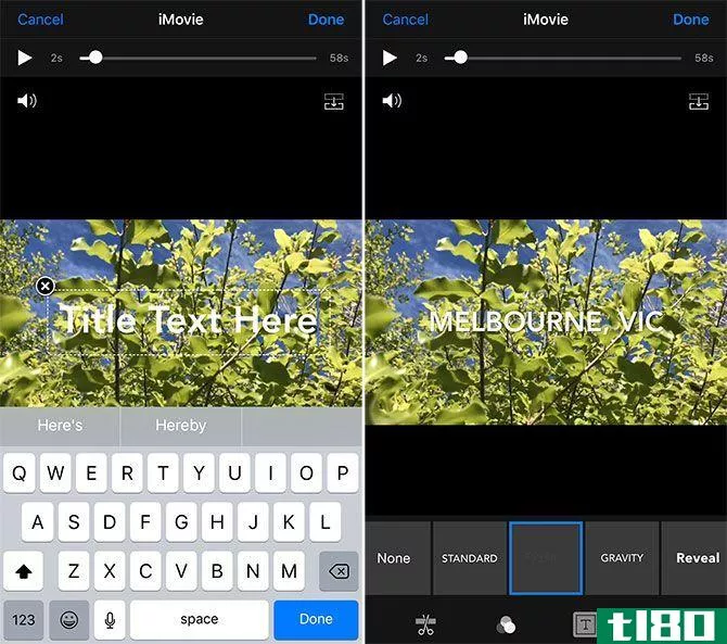 how to edit videos on iphone - Add Text to Video
