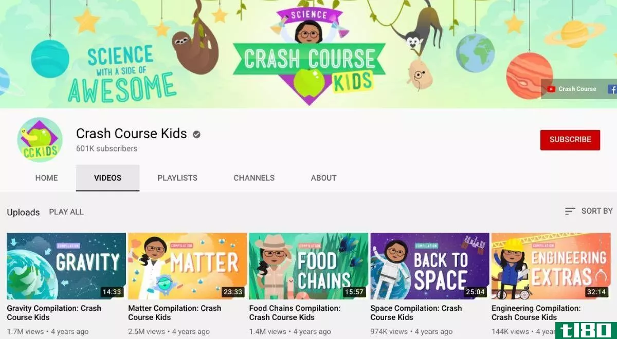 Crash Course Kids is a fantastic youtube channel teaching science to kids in short videos
