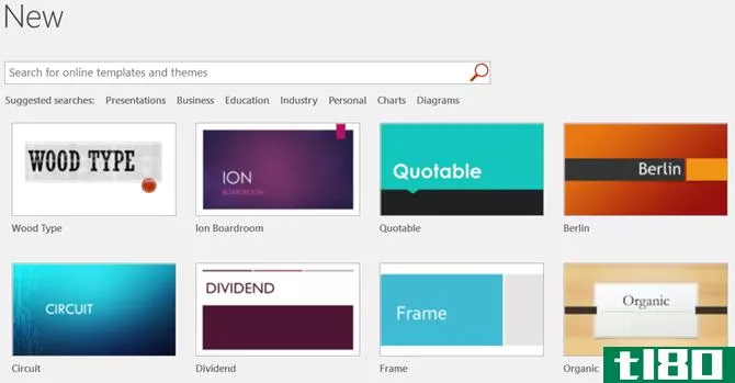 Beginner's Guide to Microsoft PowerPoint - Templates and Search