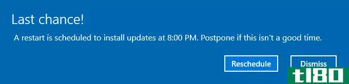 Windows 10 Scheduled Restart