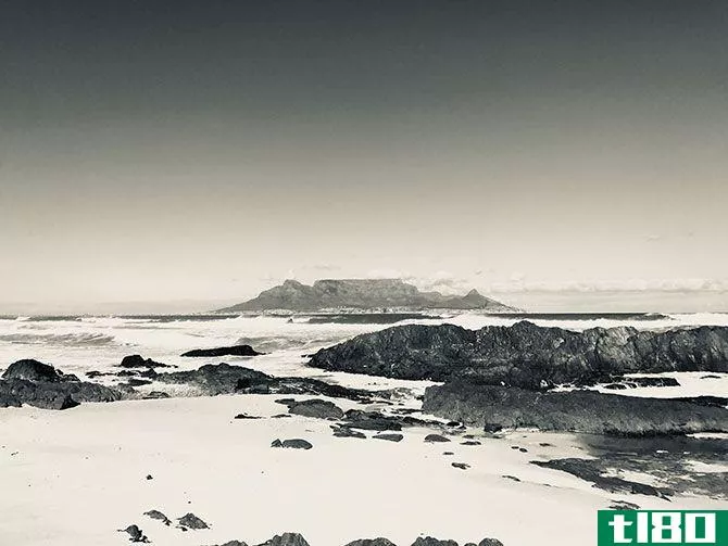 iphone photo editing - Silvertone iPhone Filter (Table Mountain, Cape Town, South Africa)
