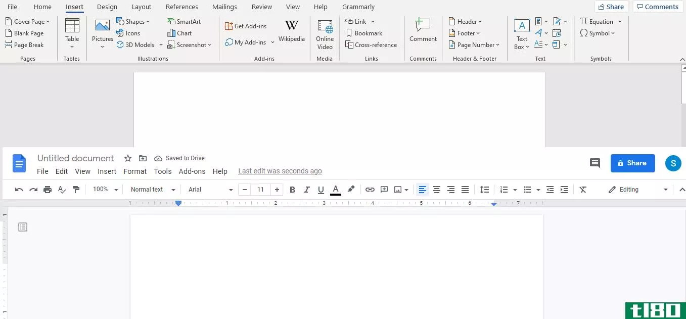 Microsoft Word Ribbon vs Google Docs Toolbar