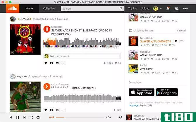 SoundCleod for Mac SoundCloud Desktop App