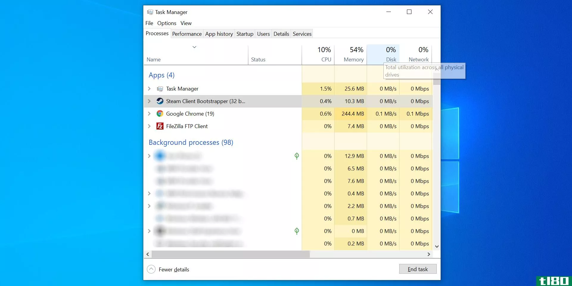 End the Steam process in Task Manager