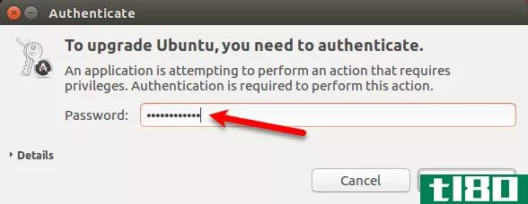 Authenticate for upgrade to Ubuntu 17.10