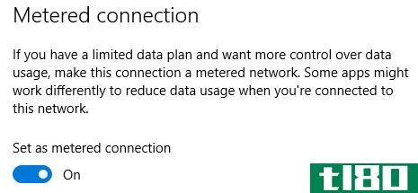 Windows 10 Metered Connection