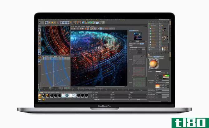 2018 MacBook Pro running graphics application
