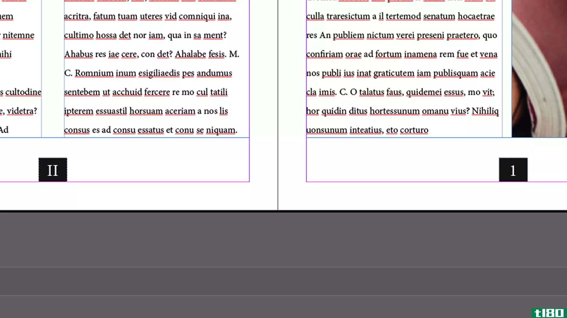 indesign roman numerals added